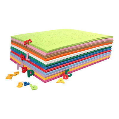 Creative Company Eva Foam Numer Letters, H: 20 mm, spessore 3 mm, vari colori, 24 fogli div 1 box