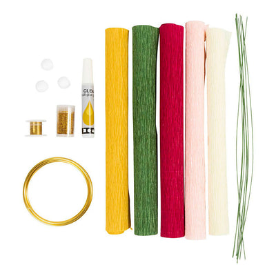 Set hobby Creative Company carta crespa, ghirlanda, rapporto crespo: 180%, 1 scatola
