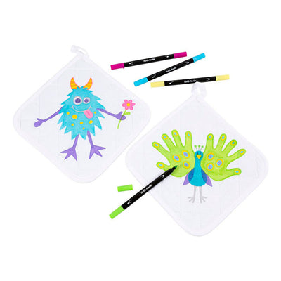 Set di presine con pennarelli Creativ Company Group, nero, bianco, 1 set