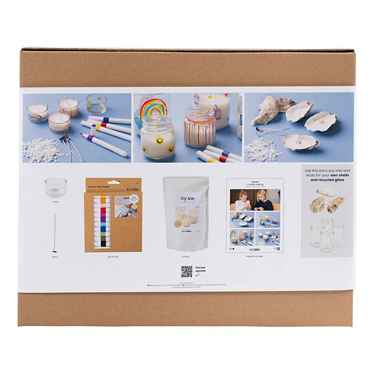 Creativ company candle making group set, candle holders for tea lights, 1 box