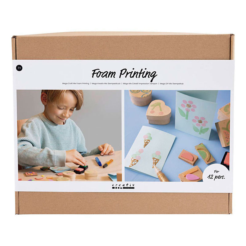 Creativ company group set de impresiones, tarjetas y cajas de espuma, 1 caja