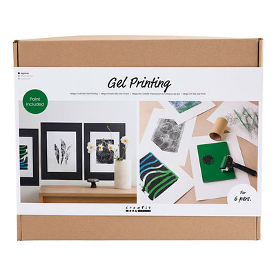 Creativ Company Group Set de impresión en gel, estampados coloridos, 1 caja