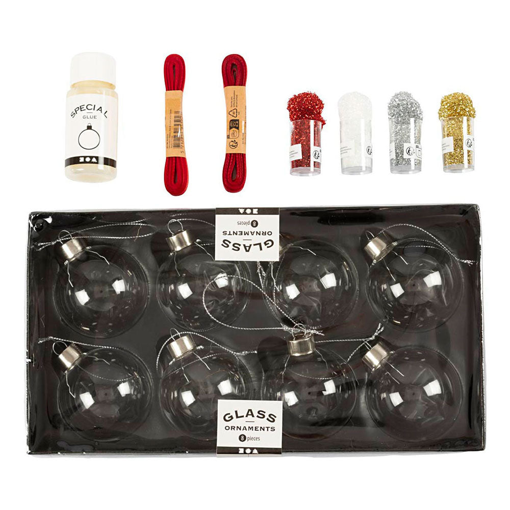 Set hobby Creative Company Palline di Natale, glitter, 1 scatola