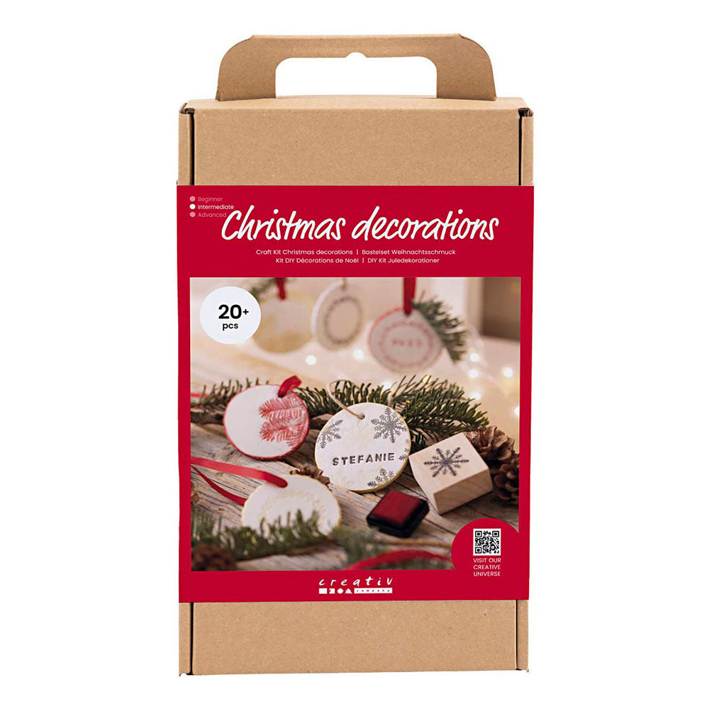 Creativ company hobby set Christmas ornaments, self-hardening clay, 1 box