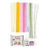 Set hobby Creative Company carta crespa, fiori, colori pastello, 1 scatola
