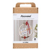 Set hobby Creativ Company macramè, ghirlanda natalizia, verde muschio, rosso Natale, bianco sporco, 1 scatola
