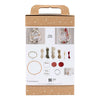 Set hobby Creativ Company macramè, ghirlanda natalizia, verde muschio, rosso Natale, bianco sporco, 1 scatola