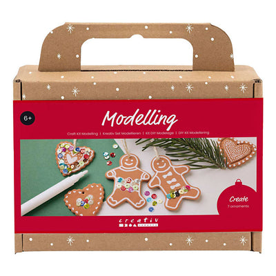 Creativ company modeling hobby set, small cake figures, medium brown, 1 box