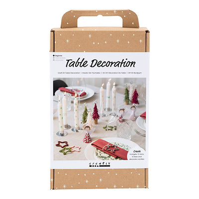 Set hobby Creativ Company decorazione da tavolo, angeli, alberi di Natale, stelle, vari colori, 1 scatola