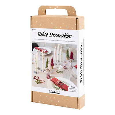 Set hobby Creativ Company decorazione da tavolo, angeli, alberi di Natale, stelle, vari colori, 1 scatola