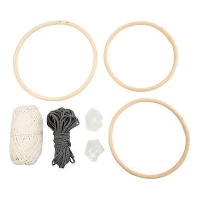 Set hobby Creativ Company macramè, mobile, grigio, bianco sporco, 1 scatola
