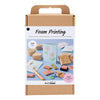 Set hobby Creativ Company stampa in schiuma, scatole e cartoline decorate, beige, verde medio, menta, rosso brillante, 1 scatola
