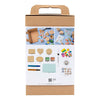 Set hobby Creativ Company stampa in schiuma, scatole e cartoline decorate, beige, verde medio, menta, rosso brillante, 1 scatola