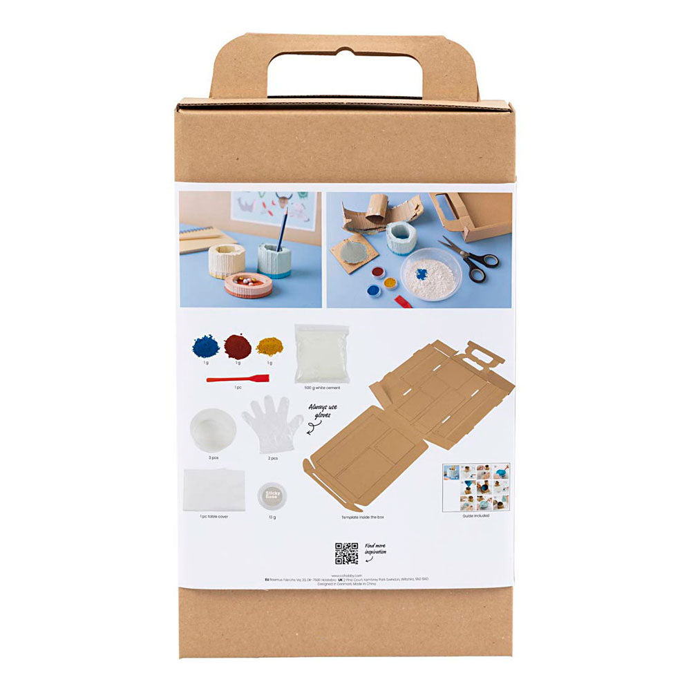 Creativ company hobby set casting, contenedores, azul, rojo, amarillo claro, 1 caja