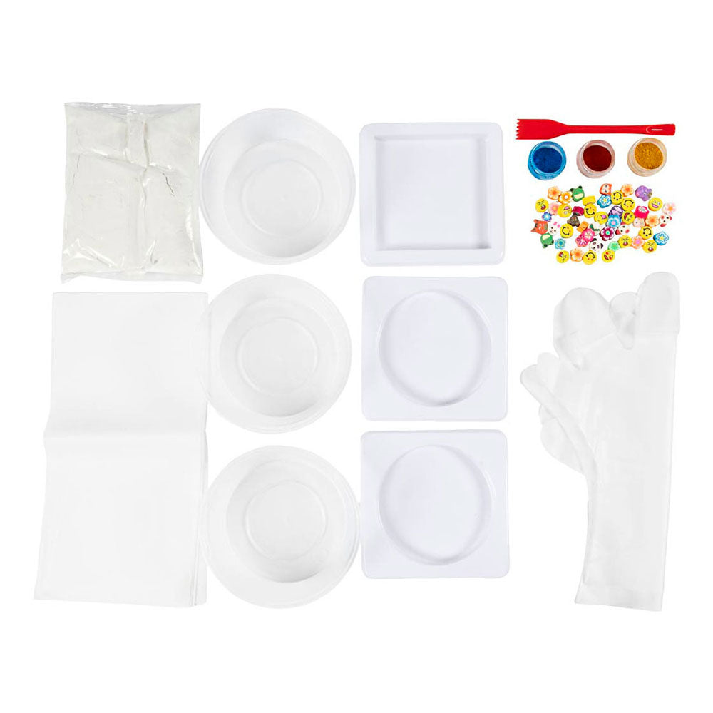 Creativ company hobby set casting, azulejos, azul, rojo, amarillo, 1 caja