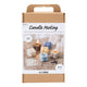 Creativ company hobby set candle making, bubble soy candle, beige, light blue, cream, 1 box