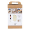 Set hobby per la creazione di candele Creativ Company, candela di soia a bolle, beige, azzurro, crema, 1 scatola