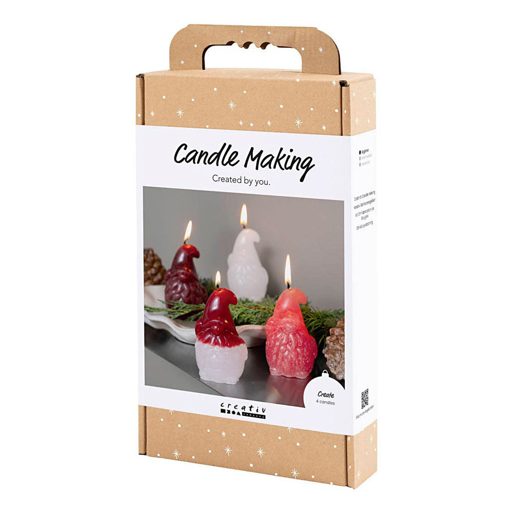 Creativ company hobby set candle making, Santa Claus, matte transparent, red, 1 box