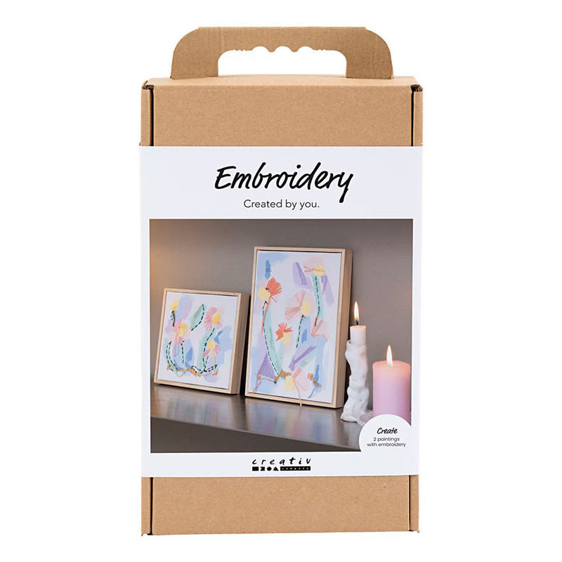 Set hobby Creative Company ricamo, immagini, colori pastello, 1 scatola