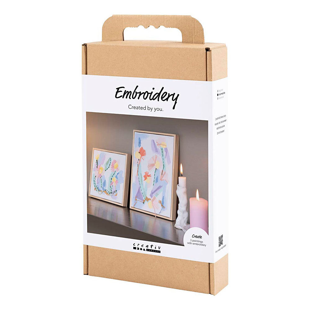 Set hobby Creative Company ricamo, immagini, colori pastello, 1 scatola