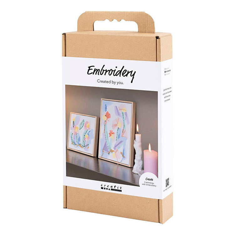 Creativ company hobbyset borduurwerk pastelkleuren