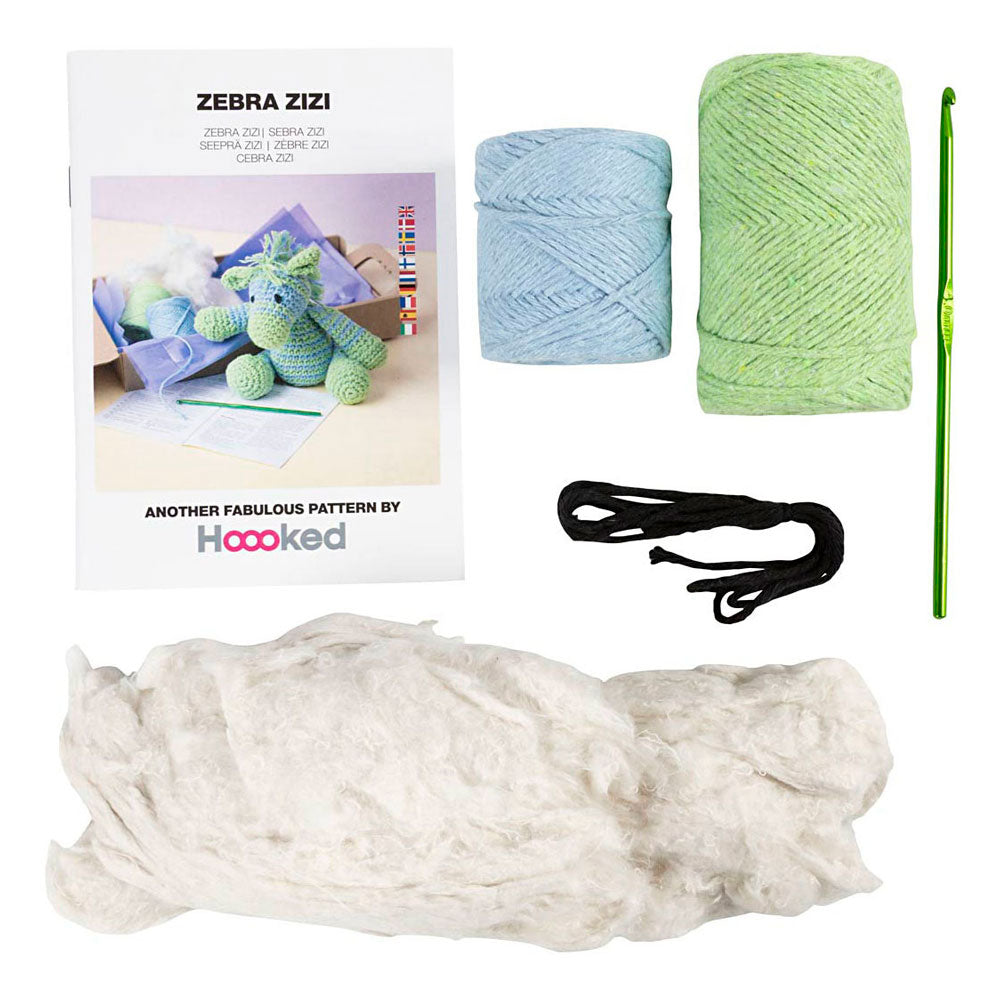 Creativ company hobby set amigurumi, zebra, light blue, light green, 1 box