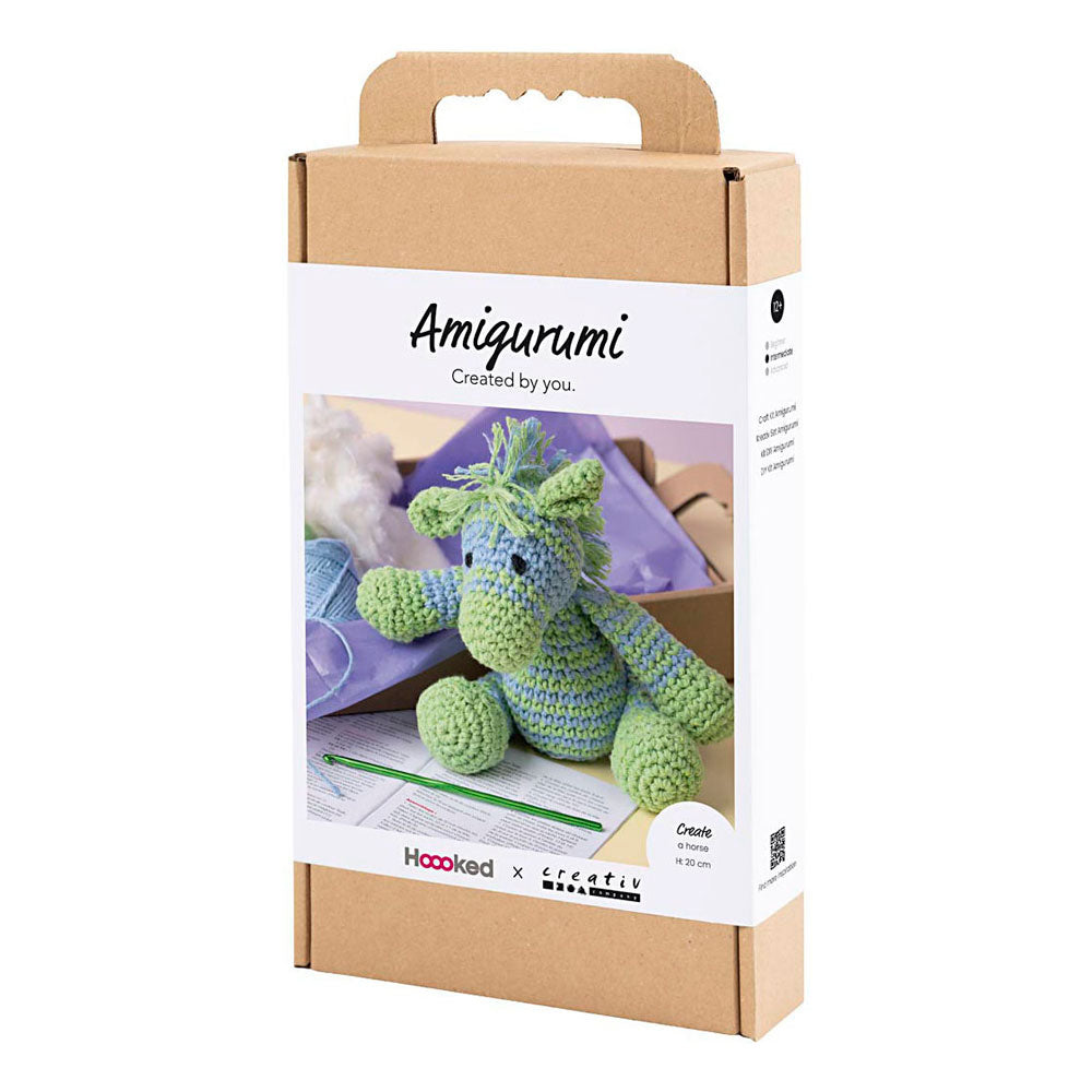 Set hobby Creativ Company amigurumi, zebra, azzurro, verde chiaro, 1 scatola