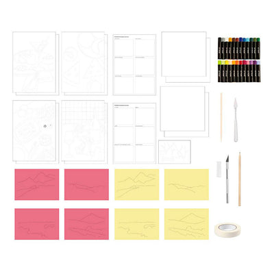 Creativ company starter hobby set oil pastel, various colors, 1 box