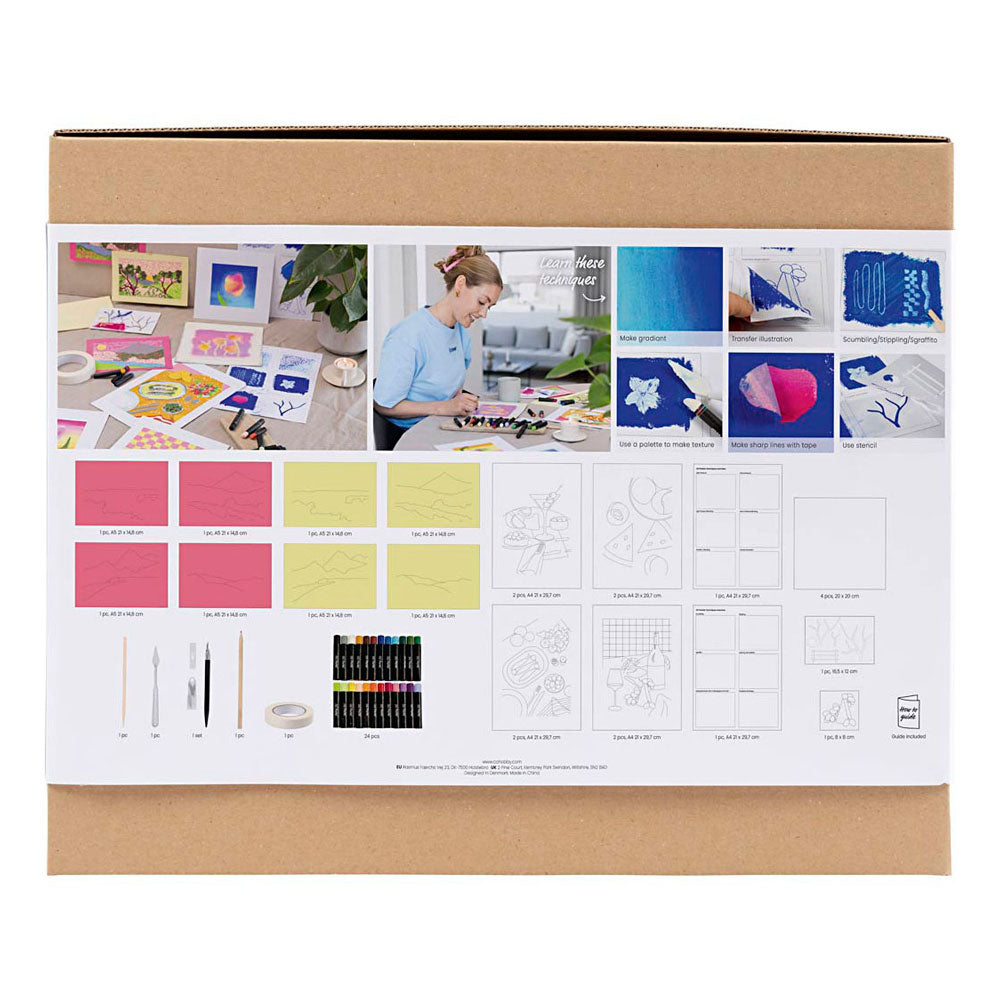 Creativ company starter hobbyset oliepastel - 12 technieken