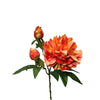 Roberts collection flor artificial peonía en spray 64cm naranja