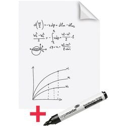 Legamaster magic-chart whiteboard 60x80cm wit 25 vel