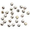 Creativ company perline terminali per filo memory, d 3 mm, dimensione buco 1 mm, placcato argento, 20 pezzi 1 scatola