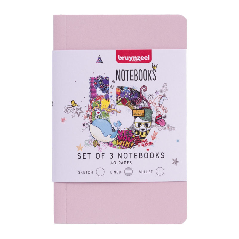 Bruynzeel • juego de 3 cuadernos a6
