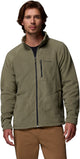 Columbia fast trek ii vest men with zipper - fleece vest men - outdoor vest - dark green - size l