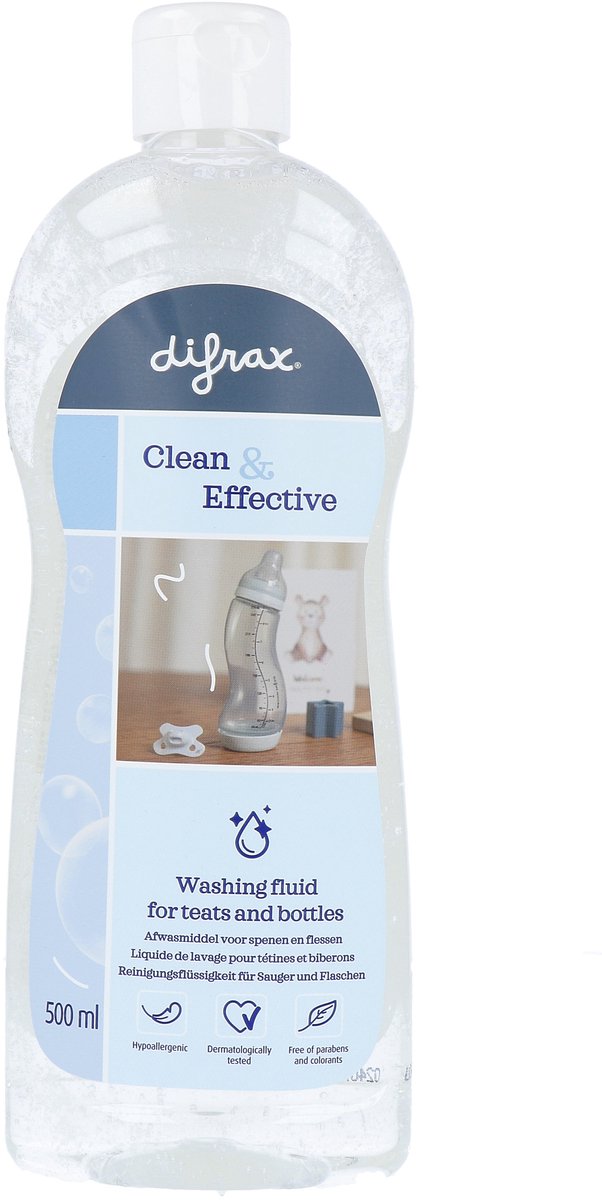 Difrax detersivo liquido neutro per biberon e ciucci - 500 ml