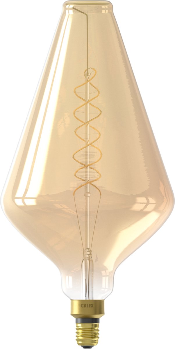 Calex vienna xxl goud - e27 led lamp - filament lichtbron dimbaar - 4w - warm wit licht