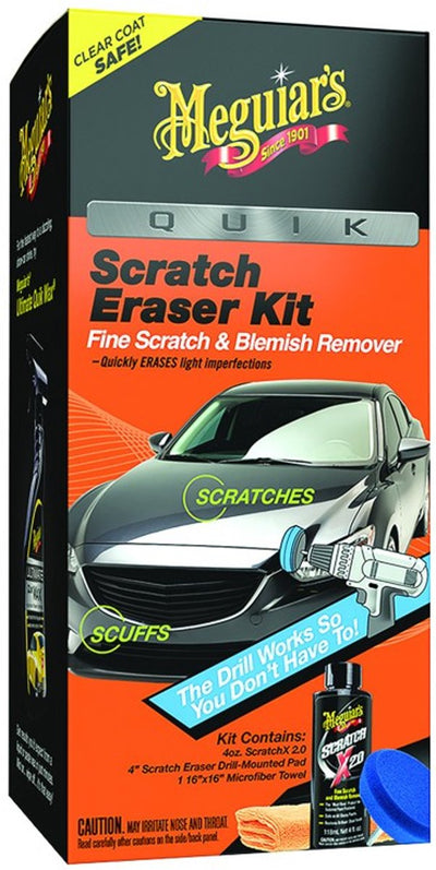 Meguiar's Meguiar's Quik Scratch Eraser Kit – Rimuovi graffi per auto – Include Scratchx 2.0