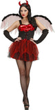Vegaoo sexy rode duivelin halloween kostuum voor vrouwen - verkleedkleding - medium