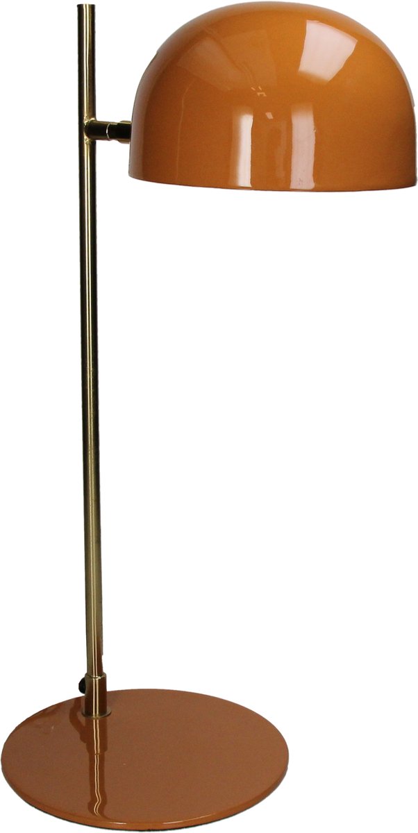 Lámpara de mesa colección hd metal ámbar 25x19x50cm