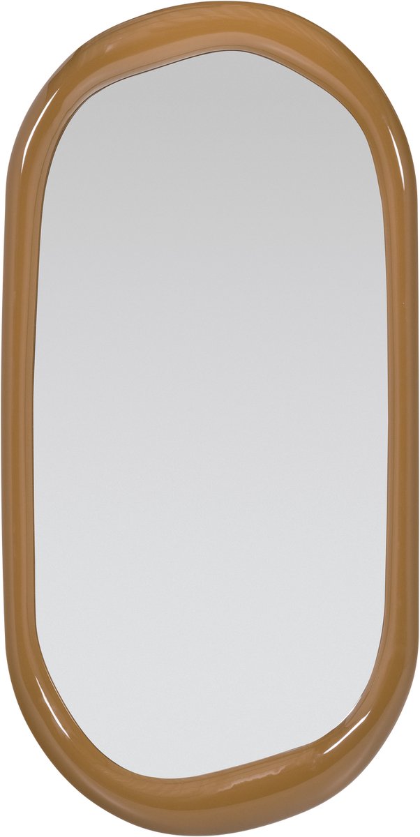 Specchio a figura intera Wood Norea 120 cm - legno - giallo miele lucido - 180x80x5