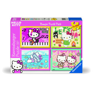 Puzzle Hello Kitty 4 in 1 100 pezzi