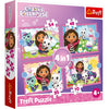 Trefl puzzel gabby's dollhouse 4 in 1 | 2 stuks