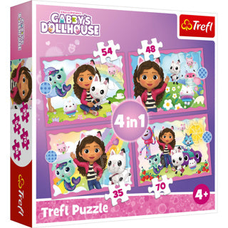 Trefl Puzzle Gabby's Doll House 4 in 1