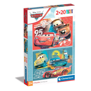 Puzzle disney clementoni 2x20 piezas coches | 3 piezas