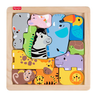 Puzzle con animali in legno Fisher-Price