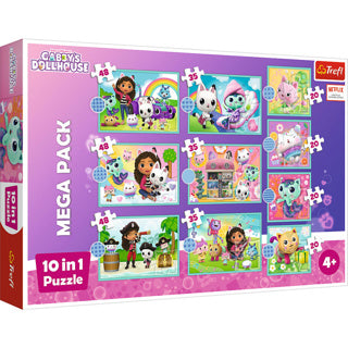 Puzzle 10 en 1 Gabby's Dollhouse