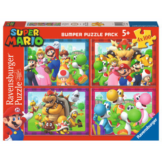 Ravensburger puzzel super mario 4 in 1 100 stukjes | 2 stuks