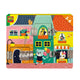 Ses houten puzzel met slotjes | 8 stuks