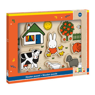 Bambolino Toys Wooden Puzzle Chunky, 7st.