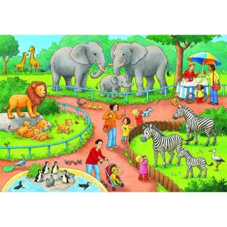 Ravensburger puzzel dag dierentuin 2x24p